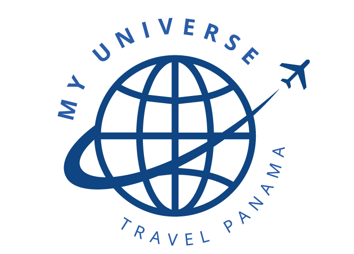 Logotipo de The Hub Travel en color azul